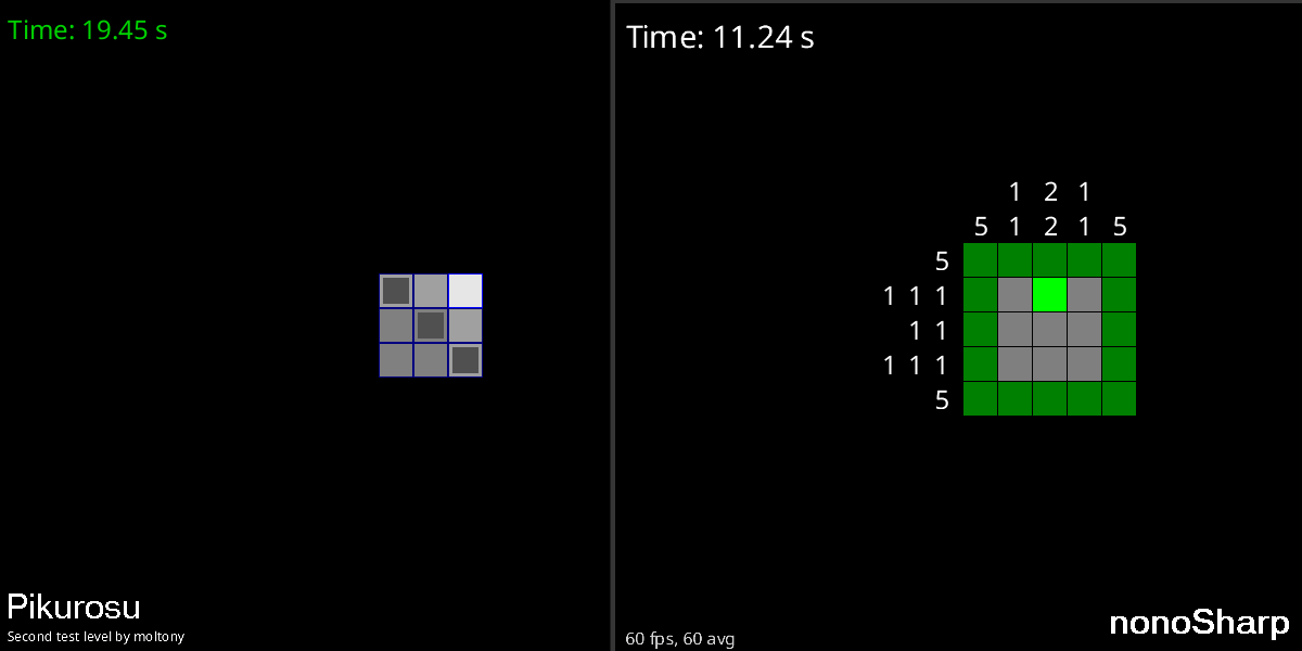 Left: pikurosu. Right: nonoSharp